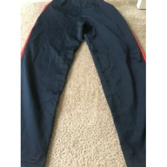 Adidas Boys Blue Orange Athletic Jogging Track Pants Size Large - Picture 7 of 7